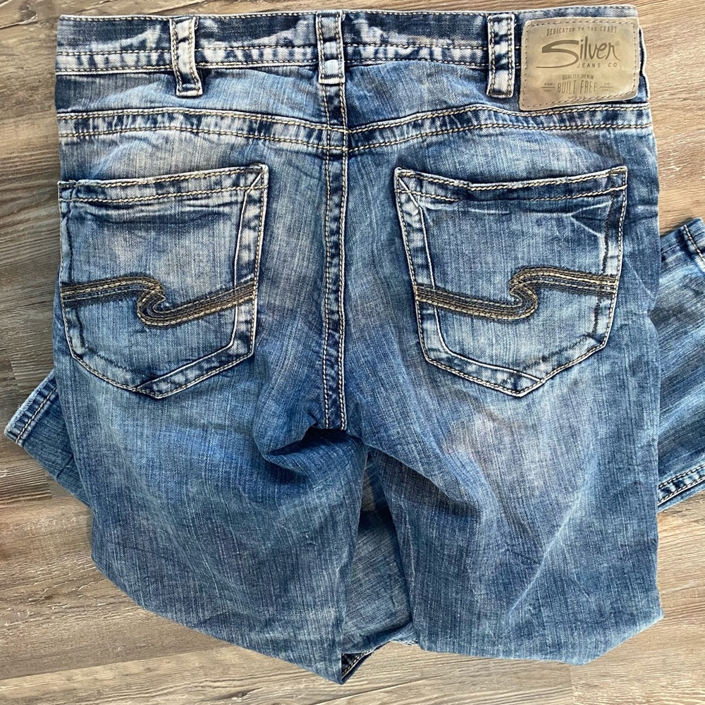 Men’s silver jeans